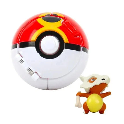 Pokemon Elf Ball Figure Pikachu Charizard Blastoise Mewtwo Pocket Monster Variant Pokeball Deformation Toys Action Model Gift