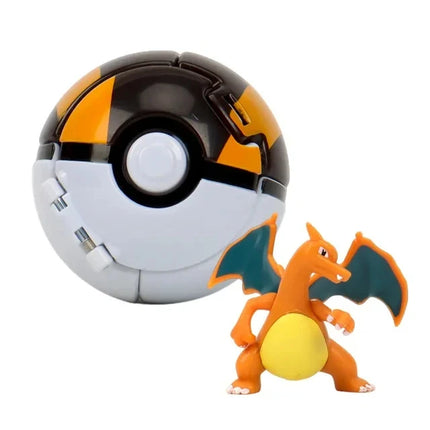Pokemon Elf Ball Figure Pikachu Charizard Blastoise Mewtwo Pocket Monster Variant Pokeball Deformation Toys Action Model Gift