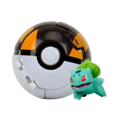 Pokemon Elf Ball Figure Pikachu Charizard Blastoise Mewtwo Pocket Monster Variant Pokeball Deformation Toys Action Model Gift