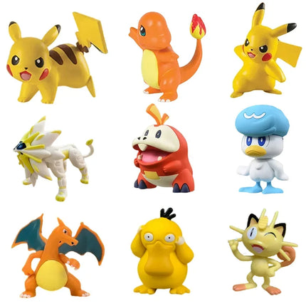 Pokemon Elf Ball Figure Pikachu Charizard Blastoise Mewtwo Pocket Monster Variant Pokeball Deformation Toys Action Model Gift