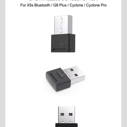 Gamesir X5s Bluetooth G8 Plus G8+ Galileo Plus Cyclone Cyclone Pro 2.4g Wireless Dongle Receiver Adpter Game Console Accessories