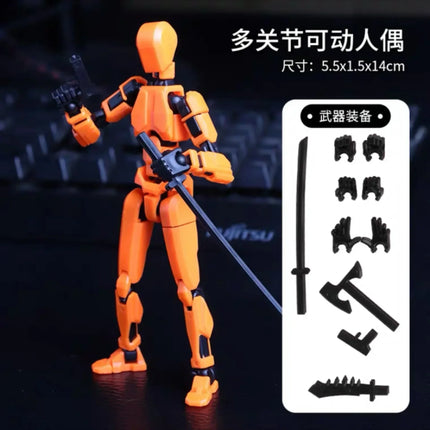 13 Action Figure Titan Multi-Jointed Movable Shapeshift Robot T13 Action Mannequin Character and Dog Figure Toys gifts for kids