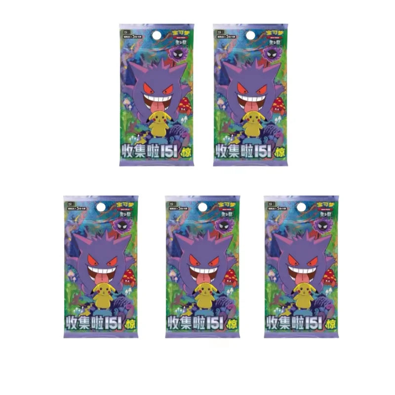 Hot Sale 100%Original Pokes Trading Card Game Ptcg Collected 151 Jing Scarlet&Violet Simplified Chinese Version Collections Gift