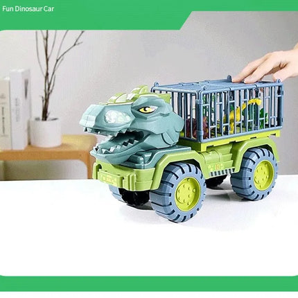 Boys Car Toys Dinosaur Truck Transport Carrier Vehicle Dino Animal Model Tyrannosaurus Rex Truck Game Children Birthday Gifts
