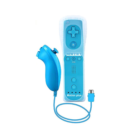 1 pair Wii Nunchuck Controller Set Motion Plus Remote Controller Wii Remote Controller Gamepad for Nintendo Wii Games Control