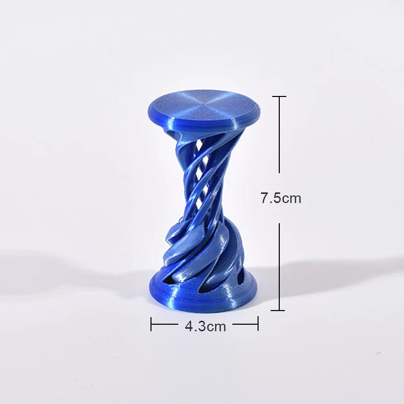 3D Printed Impossible Pyramid Passthrough Fidget Toys Double Layer Helical Tree Diversification Kids Decompression Ornament Gift