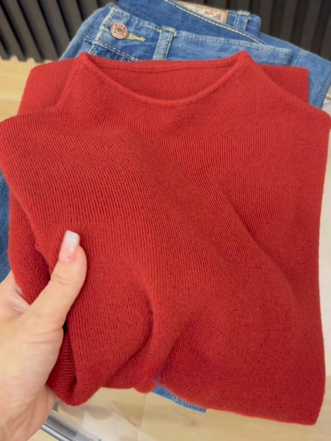 2025 Autumn Winter Fashion Slim Jumpers Top Solid Sweater Women Turtleneck Knitted Pullovers Harajuku Soft Warm Knitwear Sweater