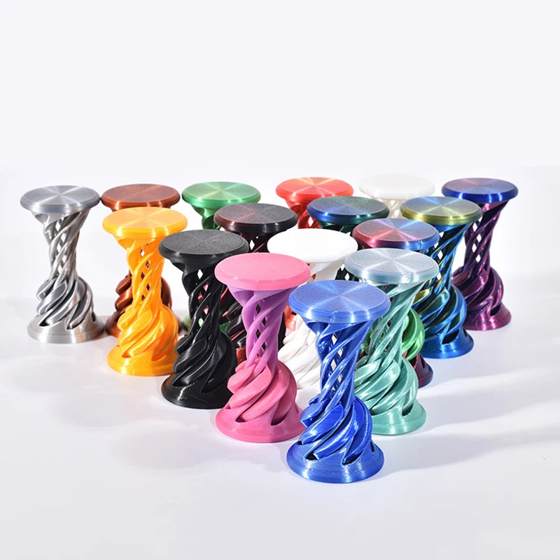 3D Printed Impossible Pyramid Passthrough Fidget Toys Double Layer Helical Tree Diversification Kids Decompression Ornament Gift