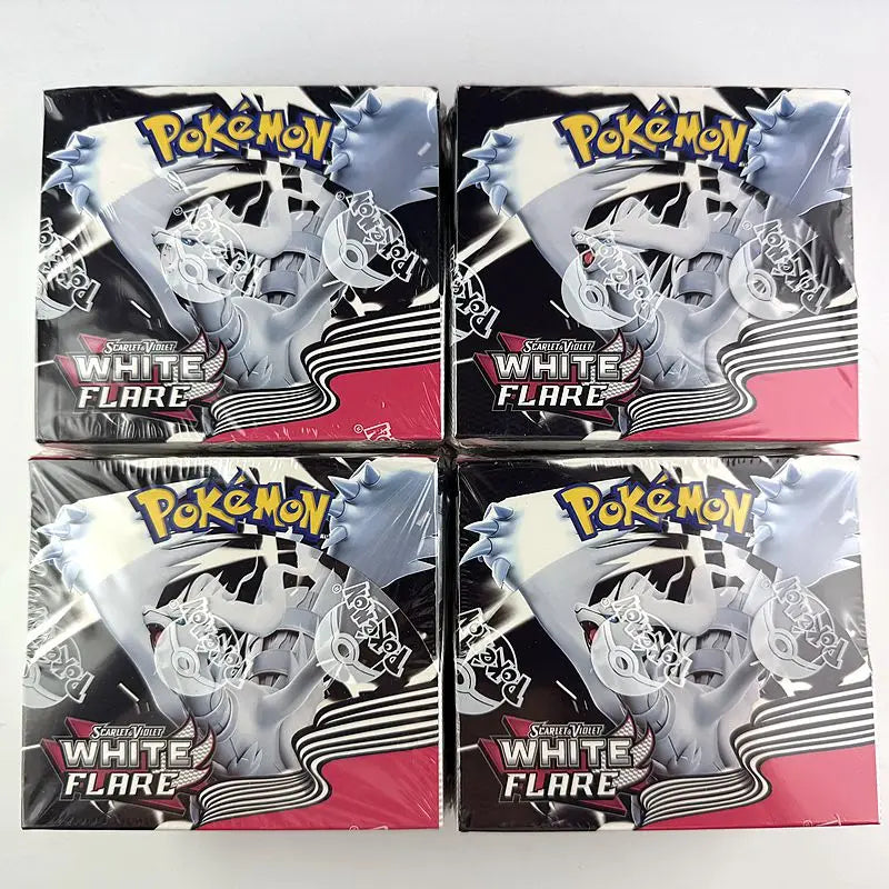 360Pcs English Pokemon Card Black Bolt White Flare 151 classics Booster Box pokemon Cards Battle Game kids gift