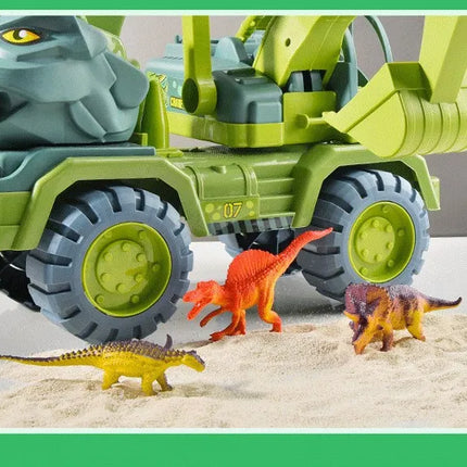 Boys Car Toys Dinosaur Truck Transport Carrier Vehicle Dino Animal Model Tyrannosaurus Rex Truck Game Children Birthday Gifts