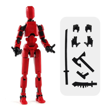 13 Action Figure Titan Multi-Jointed Movable Shapeshift Robot T13 Action Mannequin Character and Dog Figure Toys gifts for kids