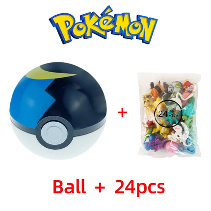 24pcs Pokemon Figure Different Styles Tomy Model Collection 2-3cm Pikachu Anime Pokeball Poke Ball Go Elf Toys Dolls Child Gift