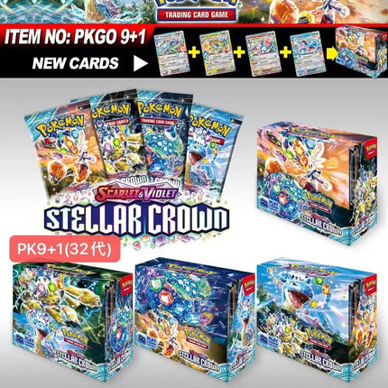 360Pcs Pokemon Destined Rivals Prismatic Evolutions Card Stellar Crown 151 Ultra Prism English Booster Battle Transaction Gifts