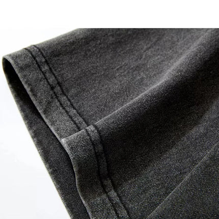 Washed Vintage T-Shirts Street Hip Hop Retro Punk T Shirt women Harajuku Casual Cotton Short Sleeve Acid Wash TShirts top 2025