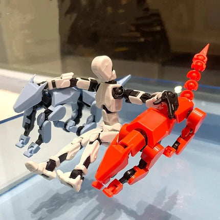 13 Action Figure Titan Multi-Jointed Movable Shapeshift Robot T13 Action Mannequin Character and Dog Figure Toys gifts for kids