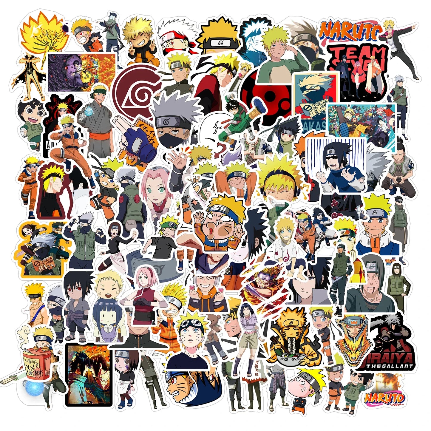100PCS Mix Anime Collection Stickers Waterproof DIY Graffiti Phone Laptop Luggage Guitar Notebook Cup Cartoon Stickers Kids Toy