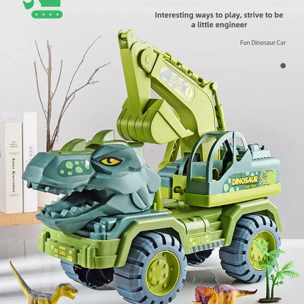 Boys Car Toys Dinosaur Truck Transport Carrier Vehicle Dino Animal Model Tyrannosaurus Rex Truck Game Children Birthday Gifts