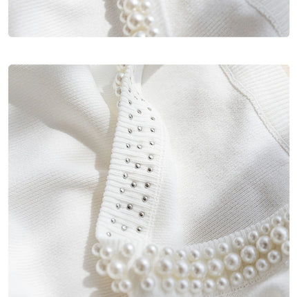 Korea Knitted Vests Women Top Solid Tank Blusas Mujer De Moda Summer New Fashion Female Sleeveless Beading Casual Thin Tops