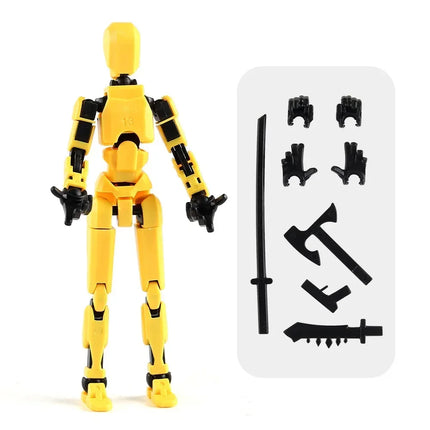 13 Action Figure Titan Multi-Jointed Movable Shapeshift Robot T13 Action Mannequin Character and Dog Figure Toys gifts for kids