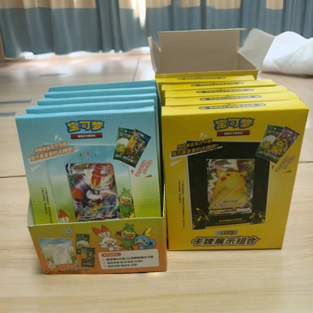 Hot Original PokéM0n Trading Cards Game Ptcg Chinese Card Book Gift Box Cards Exhibit Combination Full Range Child Gift In Stock