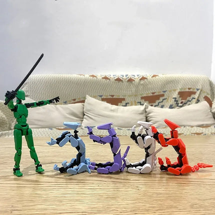 13 Action Figure Titan Multi-Jointed Movable Shapeshift Robot T13 Action Mannequin Character and Dog Figure Toys gifts for kids