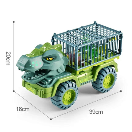 Boys Car Toys Dinosaur Truck Transport Carrier Vehicle Dino Animal Model Tyrannosaurus Rex Truck Game Children Birthday Gifts