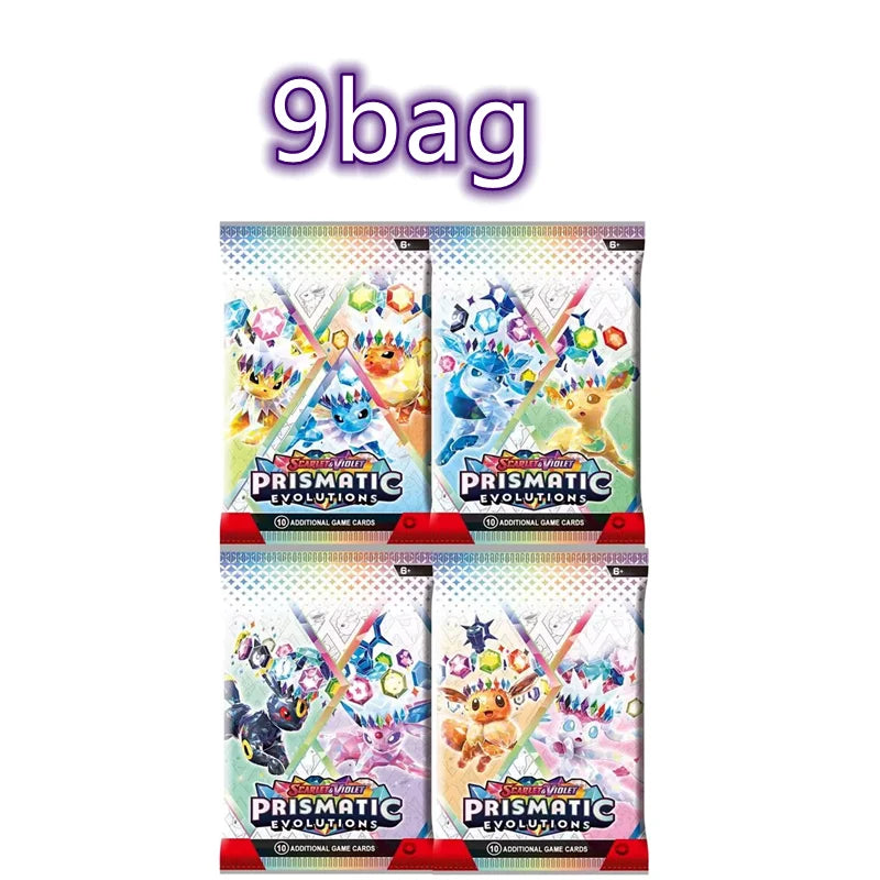 360Pcs Pokemon Destined Rivals Prismatic Evolutions Card Stellar Crown 151 Ultra Prism English Booster Battle Transaction Gifts