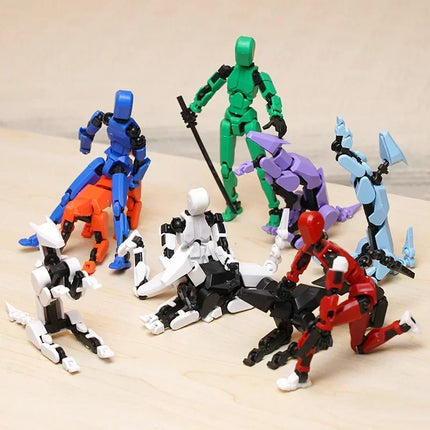 13 Action Figure Titan Multi-Jointed Movable Shapeshift Robot T13 Action Mannequin Character and Dog Figure Toys gifts for kids