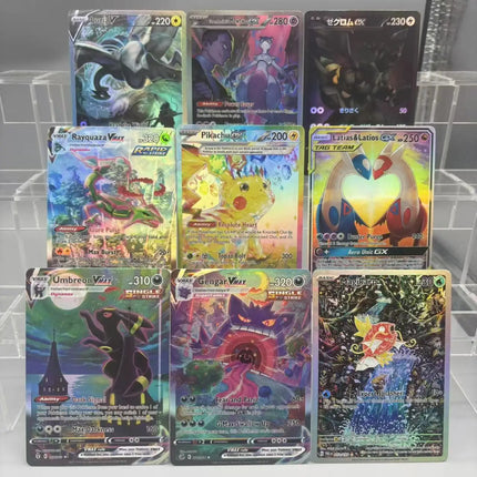 DIY PTCG Collection Cards Umbreon Rayquaza Gengar VMAX Zekrom ex Self Made Single Card Classic Game Anime Card Gift Toy