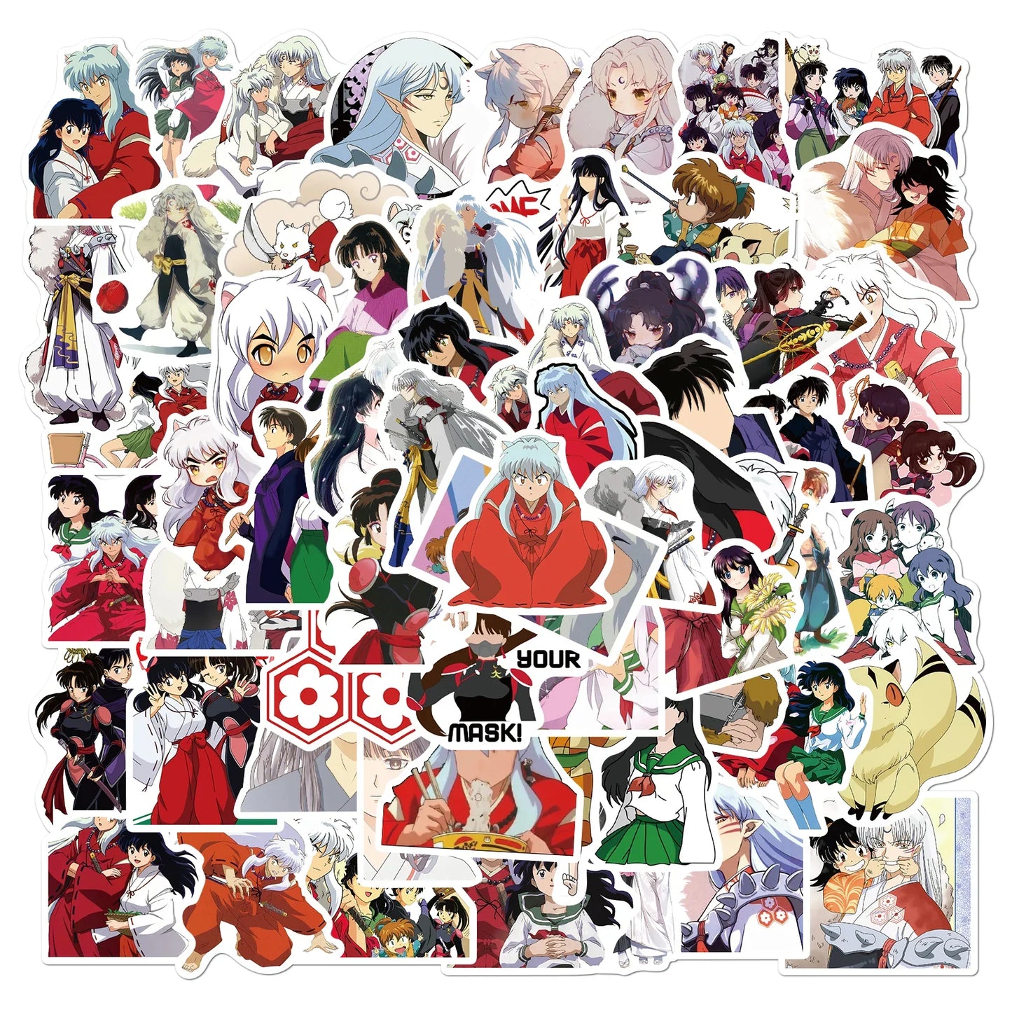 100PCS Mix Anime Collection Stickers Waterproof DIY Graffiti Phone Laptop Luggage Guitar Notebook Cup Cartoon Stickers Kids Toy