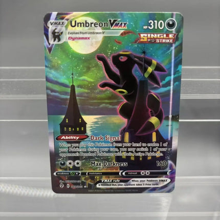 DIY PTCG Collection Cards Umbreon Rayquaza Gengar VMAX Zekrom ex Self Made Single Card Classic Game Anime Card Gift Toy