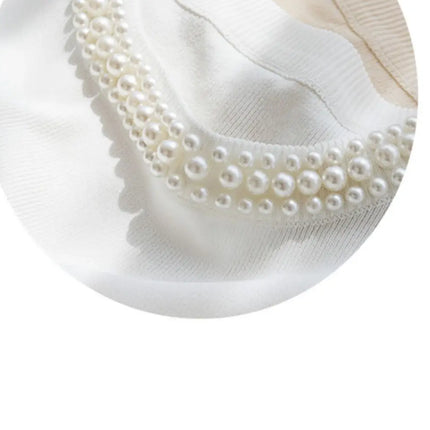 Korea Knitted Vests Women Top Solid Tank Blusas Mujer De Moda Summer New Fashion Female Sleeveless Beading Casual Thin Tops