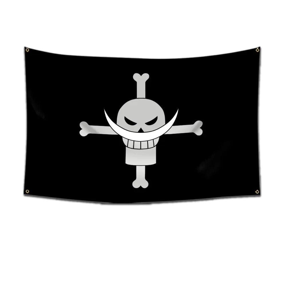 Anime One Piece Pirate Skull Flag Home Bedroom Wall Decor Banner Painting Luffy Straw Hat Pirates Flag Toys for Children Gift