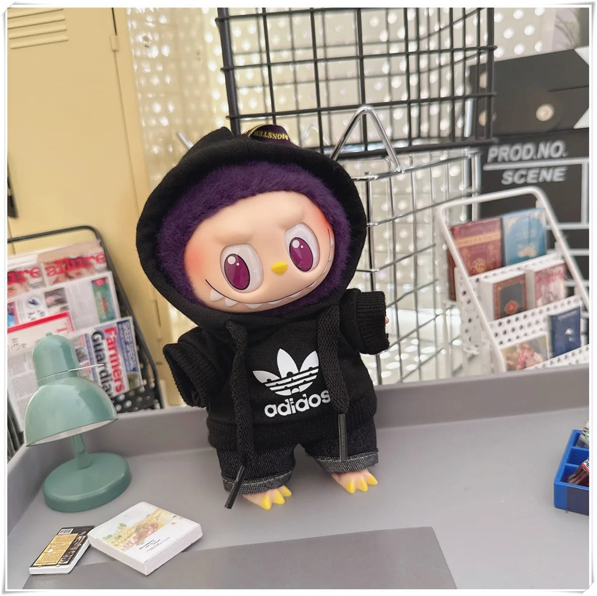 15/17cm Labubu V1 V2 V3 Doll Clothing Fashion Hoodie and Pants Set Korean Idol Trendy DIY Doll Clothing Accessories Toy Gift