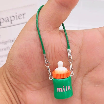 Dollhouse Mini Pendant Model Cartoon Cute Little Mini Mobile Phone Ornament for 15-17cm labubu Cartoon Pendant Sweet Couple Gift