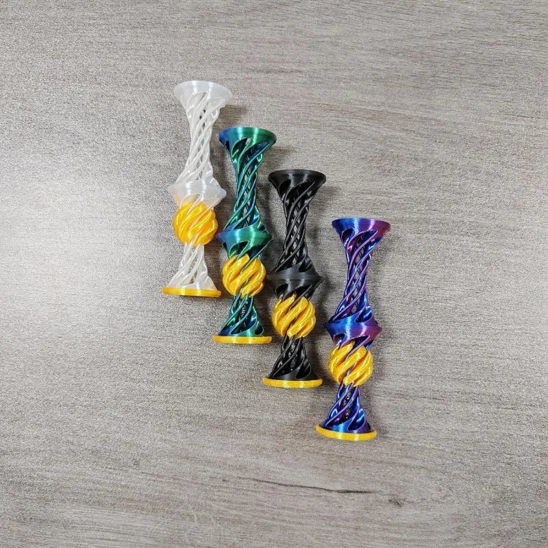 3D Printed Impossible Pyramid Passthrough Fidget Toys Double Layer Helical Tree Diversification Kids Decompression Ornament Gift