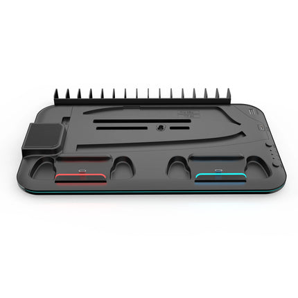 Cooling Station with RGB Light and 3 Levels Turb,Controller Charging Station for PS5/SLIM/PRO Digital/Disc with Headset Holder