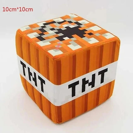 New TNT Plush Pillow Cube Bomb Toy Key Chain Pendant Soft Plush Stuffed Toys Xmas Birthday Gifts For Kids