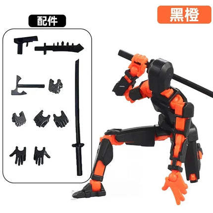 13 Action Figure Titan Multi-Jointed Movable Shapeshift Robot T13 Action Mannequin Character and Dog Figure Toys gifts for kids