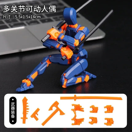 13 Action Figure Titan Multi-Jointed Movable Shapeshift Robot T13 Action Mannequin Character and Dog Figure Toys gifts for kids