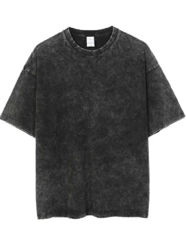 Washed Vintage T-Shirts Street Hip Hop Retro Punk T Shirt women Harajuku Casual Cotton Short Sleeve Acid Wash TShirts top 2025