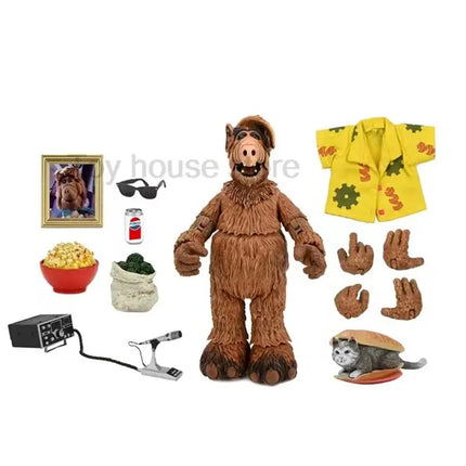 NECA Figure Ultimate Alien Life Form ALF Action Figure Oh Look! Someone With Taste Joint Movable Doll Birthday Present Toys