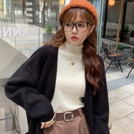 2025 Ruched Turtleneck Women Sweaters Autumn Winter Warm Pullover Slim Tops Knitted Sweater Jumper Soft Pull Female