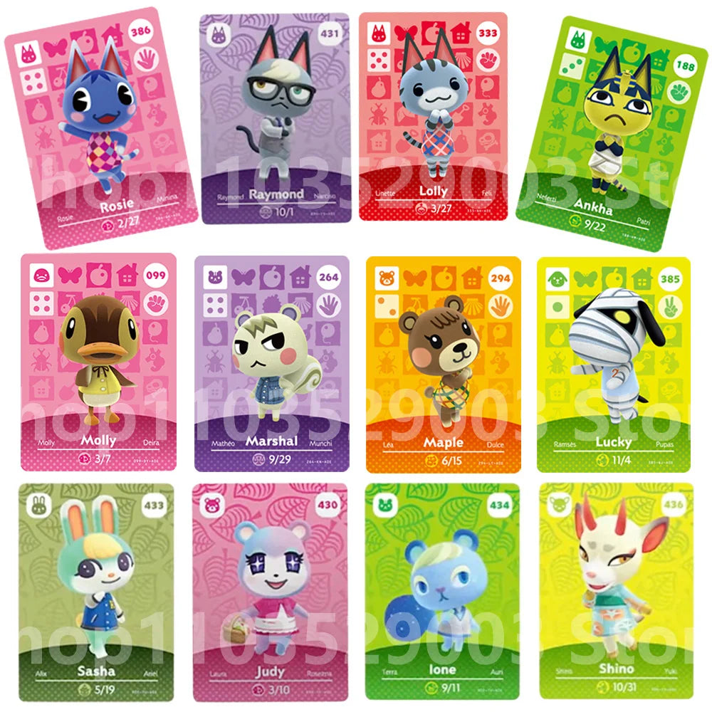 Sanrio Animal Crossing New Horizons Big NFC Card for NS Switch 3DS Games Animal Crossing New Leaf Welcome S1-S6 W01-W50 001-448