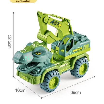 Boys Car Toys Dinosaur Truck Transport Carrier Vehicle Dino Animal Model Tyrannosaurus Rex Truck Game Children Birthday Gifts