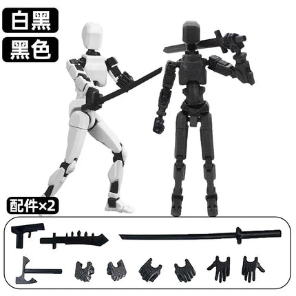 13 Action Figure Titan Multi-Jointed Movable Shapeshift Robot T13 Action Mannequin Character and Dog Figure Toys gifts for kids