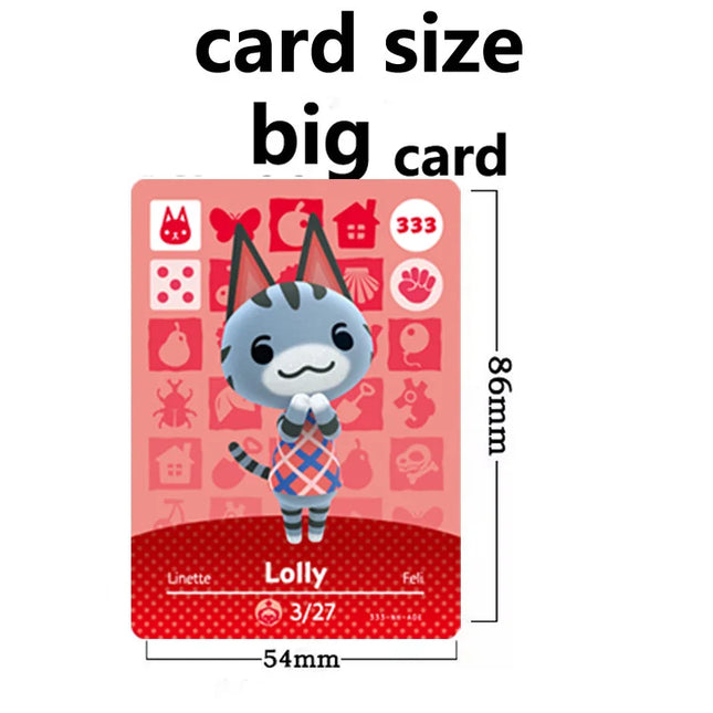 Sanrio Animal Crossing New Horizons Big NFC Card for NS Switch 3DS Games Animal Crossing New Leaf Welcome S1-S6 W01-W50 001-448