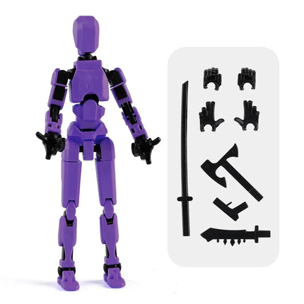 13 Action Figure Titan Multi-Jointed Movable Shapeshift Robot T13 Action Mannequin Character and Dog Figure Toys gifts for kids