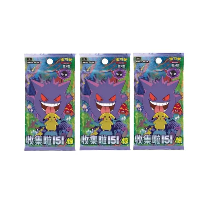 Hot Sale 100%Original Pokes Trading Card Game Ptcg Collected 151 Jing Scarlet&Violet Simplified Chinese Version Collections Gift