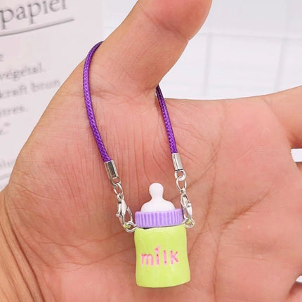 Dollhouse Mini Pendant Model Cartoon Cute Little Mini Mobile Phone Ornament for 15-17cm labubu Cartoon Pendant Sweet Couple Gift